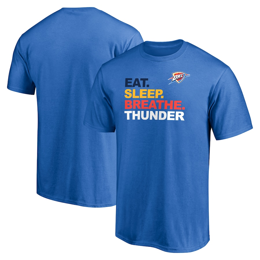 Men Oklahoma City Thunder short T Shirt 2025 style 24